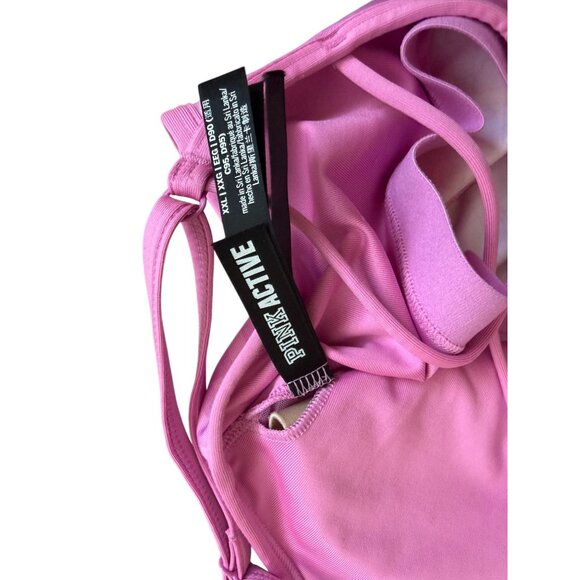 VICTORIAS SECRET PINK Active Logo Sports Bra Size XXL - Picture 2 of 9